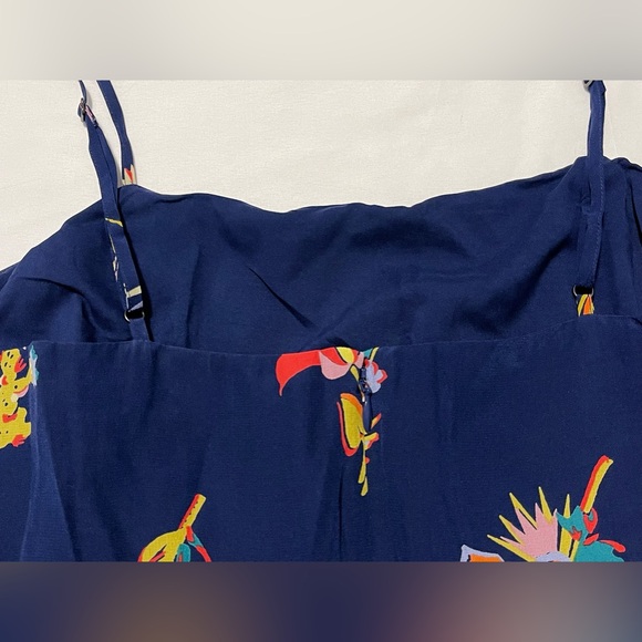 Madewell Silk Ruffle-Wrap Cami Dress in Bird of Paradise - Picture 12 of 16